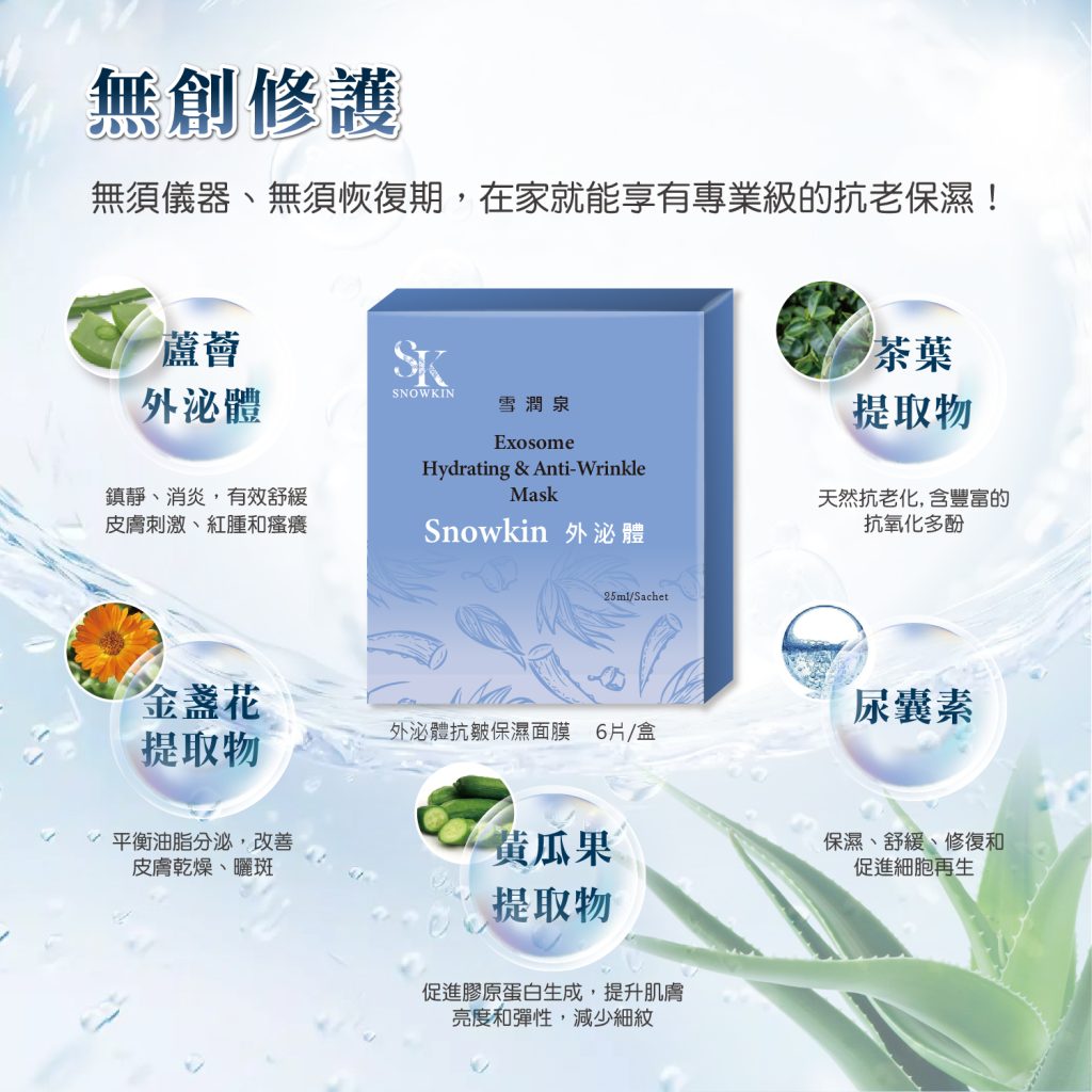 外泌體抗皺保濕面膜