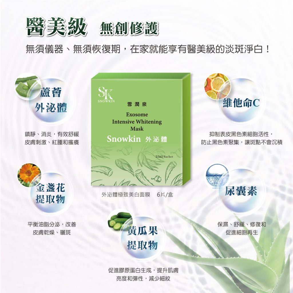 外泌體極致美白面膜